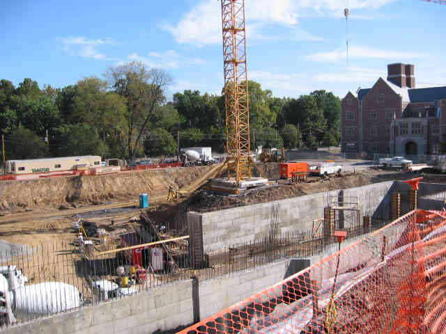 Rudolph Hall construction